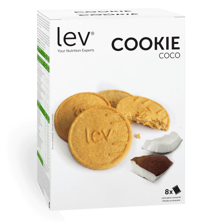 cookie de coco lev saudável, bolachas secas com sabor a coco, sem açúcar, rica em proteína