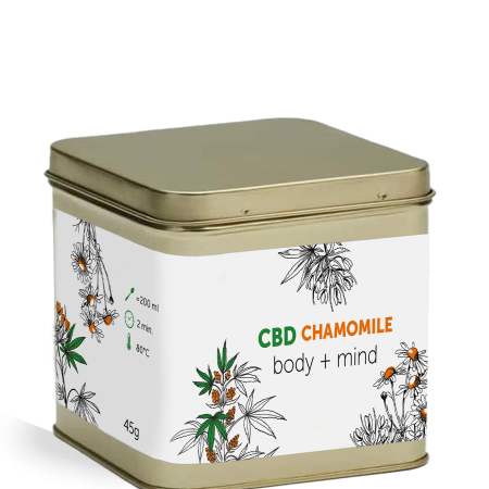 CBD camomila tea, para relaxar naturalmente