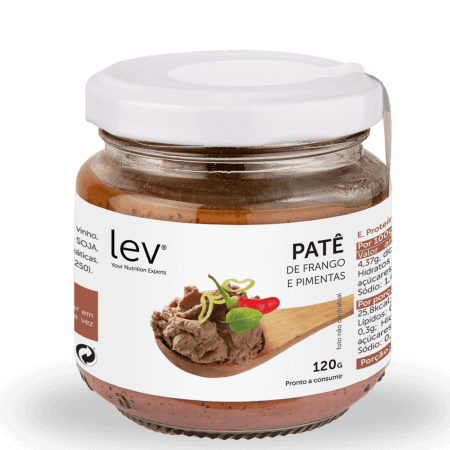 patê de frango e pimentas lev saudável