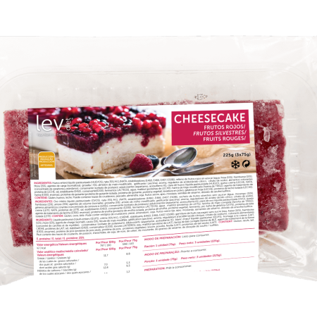 Cheesecake de frutos silvestres - sobremesa saudável pronta a consumir