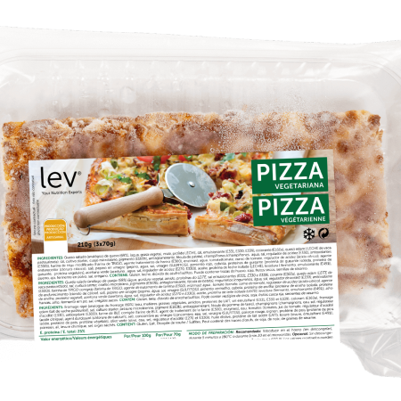 Pizza vegetariana saudável