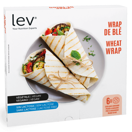 wheat wrap - lactose free, vegan, high protein, high fiber, low carb, suitable for diet