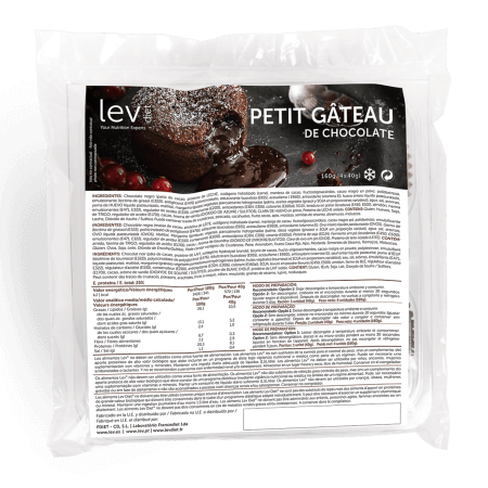 petit gateau de chocolate lev saudavel, pronto a consumir