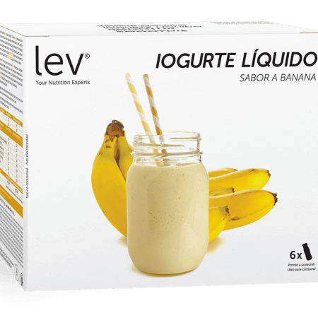 iogurte líquido sabor a banana lev