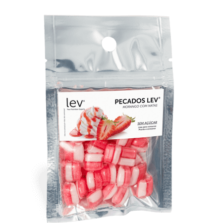 pecados lev: morango natas - rebuçados saudáveis