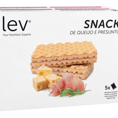 snack de queijo e presunto lev saudável