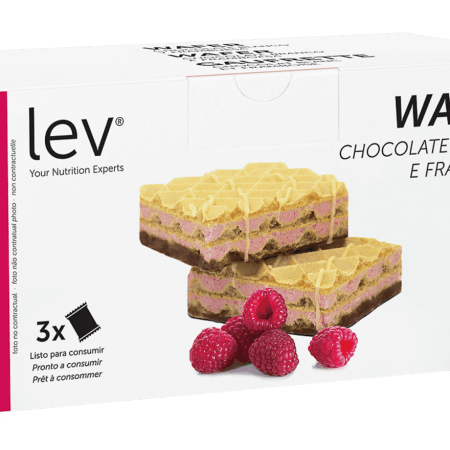 wafer de chocolate branco e framboesa lev