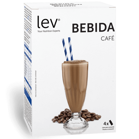bebida sabor a café lev, pronto a consumir e apto para perder peso