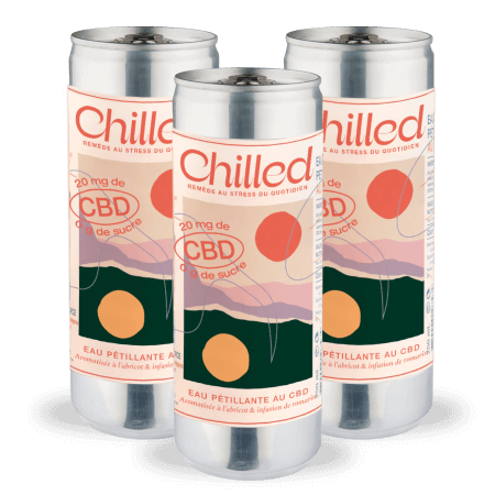 Chilled sabor a pêssego e CBD - a solição para o stress quotidiano