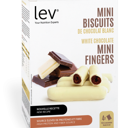 White Chocolate Mini Fingers - high protein, sugar free, suitable for diet
