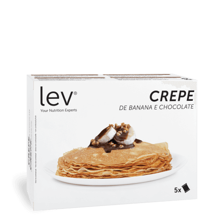 crepe de banana e chocolate, uma opção saudável