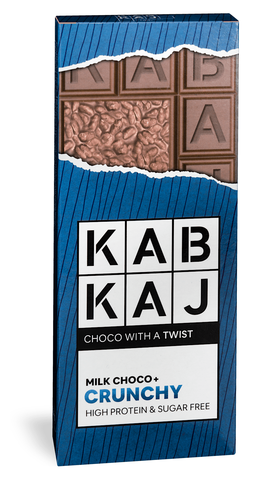 Crunchie Milk Choco Crunch- tablete de chocolate de leite com pedaços crocantes, rica em proteinas, com baixo teor de açúcares