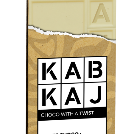 White Choco Crunch - tablete de chocolate branco crocante, rica em proteínas, apta para dieta