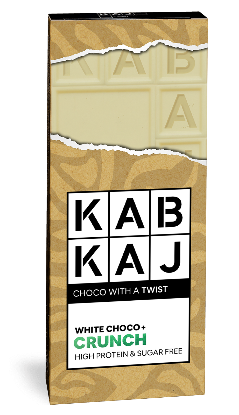 choco-crunch White Choco Crunch - tablete de chocolate branco crocante, rica em proteínas, apta para dieta