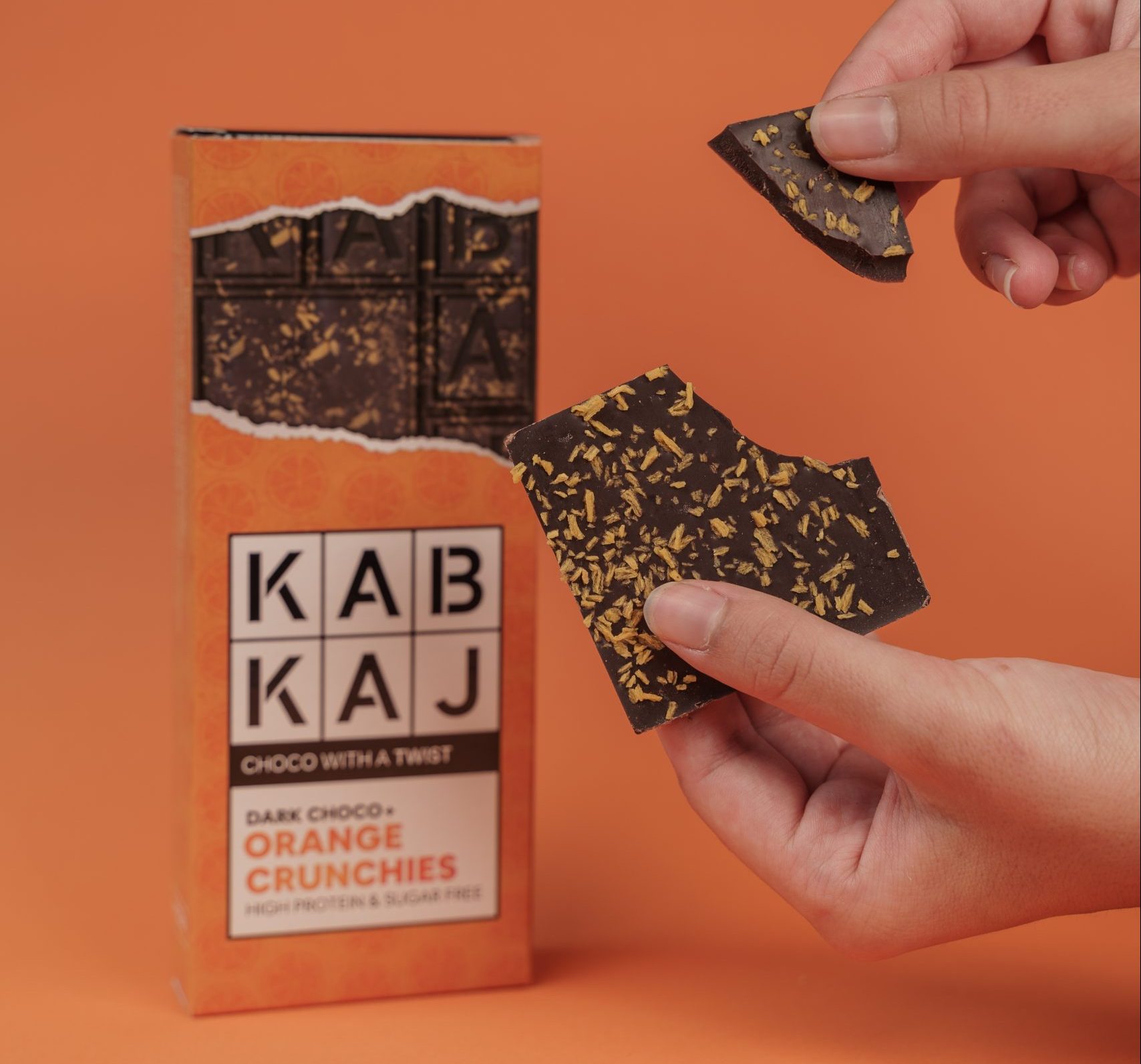 kabkaj-dark-choco-orange Kabkaj - Dark Choco + Orange: chocolate negro com laranja, sem açúcares, rico em proteína