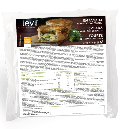 Empada de bacalhau com brócolos