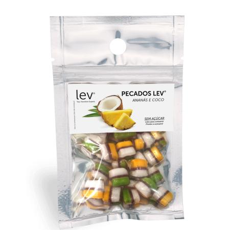 pecados lev: ananas e coco - rebuçados saudáveis