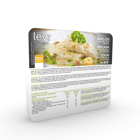 Pescada com Carbonara de Legumes saudável pronta a consumir