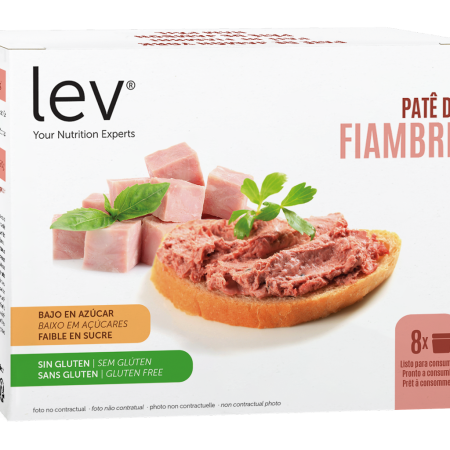 patê de fiambre lev, sem gluten, sem gorduras adicionadas, opção saudável para dieta